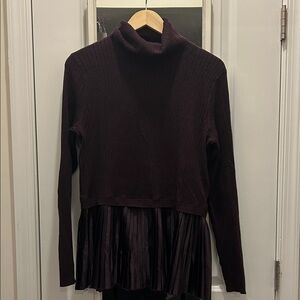 Nine West Rich Plum Knit Sweater